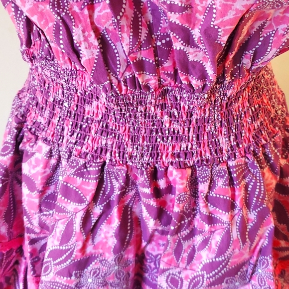 Aqua Brand PINK Floral Print Mini Sheathdress - Picture 6 of 12